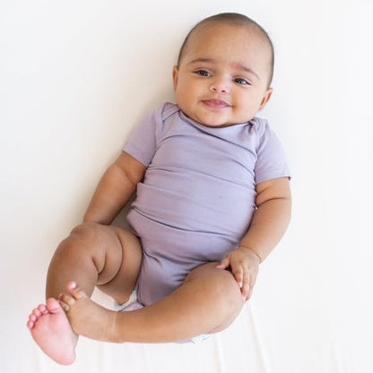 KYTE BABY Short Sleeve Unisex Baby Bodysuits, Rayon Made From Bamboo Material