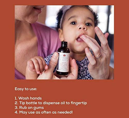 Punkin Butt Baby Teething Oil and Weather Lip Balm Bundle for Sore Gum Relief and Chapped Lips | All Natural, Organic, Safe for Infants, Chemical-Free | 2 Oz Oil