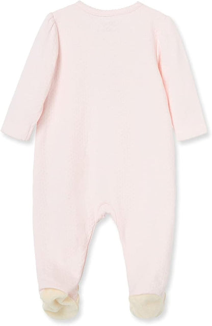 Little Me Clothes for Baby Girls' 100% Cotton Scratch-Free Tag Footie Sleeper, Preemie to 9 Months