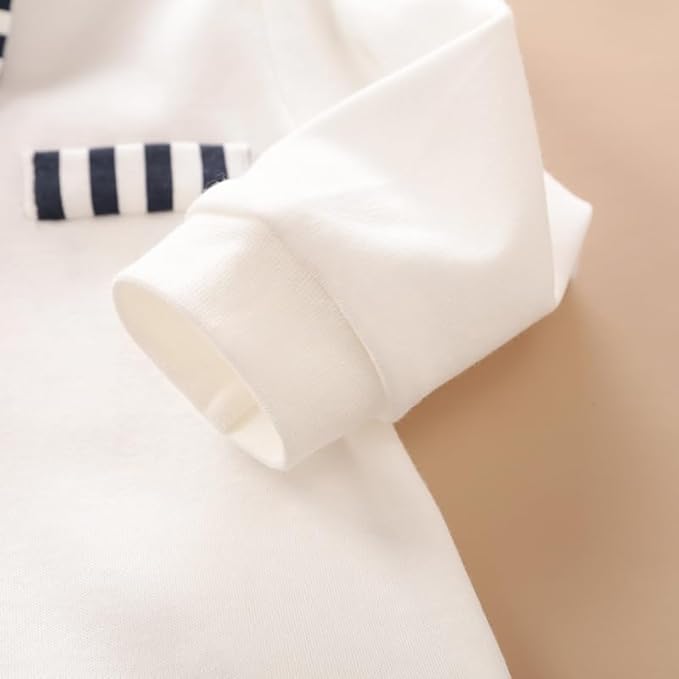 HUAANIUE Newborn Baby Boys Gentleman Romper One Piece Long Sleeve Bowtie Outfit Formal Wear Tuxedo Suit