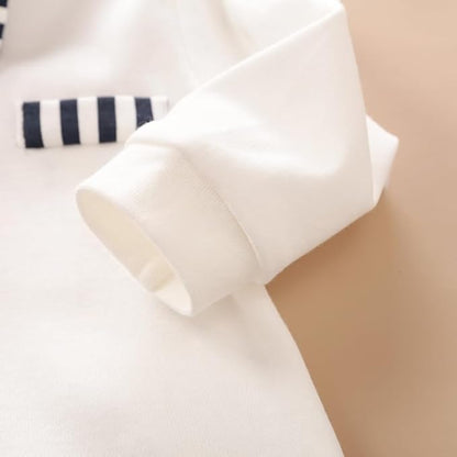 HUAANIUE Newborn Baby Boys Gentleman Romper One Piece Long Sleeve Bowtie Outfit Formal Wear Tuxedo Suit