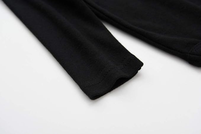 Teach Leanbh Infant Baby Polo Bodysuit Cotton Long Sleeve Pure Color Shirt 3-24 Months