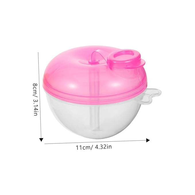 4pcs Three Compartment Powder Container Portable Snack Storage for Travel Design The-go Feeding Formula Dispenser