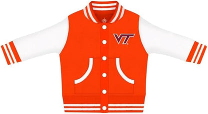 Creative Knitwear College Baby Varsity Jacket Lightweight - Team Logo, Multiple Colors, Unisex, (0 Months - 4T)