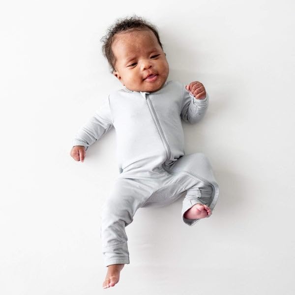 KYTE BABY Unisex Rayon Made From Bamboo Zippered Rompers 0-24 Months