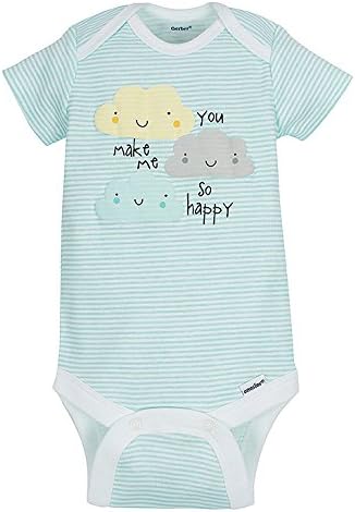 Gerber Unisex Baby 5-Pack Short-Sleeve Onesies