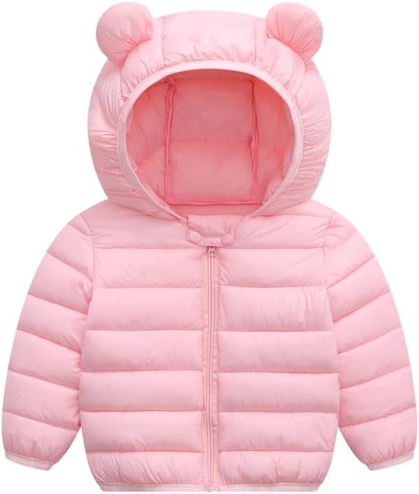 UPlee 3M - 3T Baby Girls Boys Winter Coats for Toddlers Lightweight Puffer Jacket Kids Down Alternative Outerwear