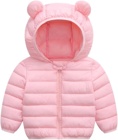 UPlee 3M - 3T Baby Girls Boys Winter Coats for Toddlers Lightweight Puffer Jacket Kids Down Alternative Outerwear