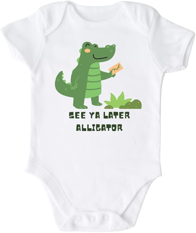 See Ya Later Alligator Baby Bodysuit, Newborn Outfit, Baby Clothes, Gift for Children