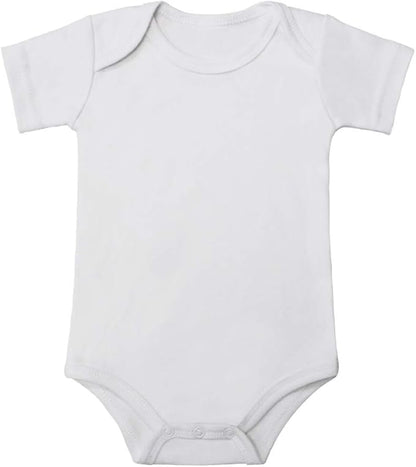 Baby Onsies 100% Cotton Short Sleeve Baby Bodysuits Solid Color Infant Bodysuits for Newborn Baby 3-Pack