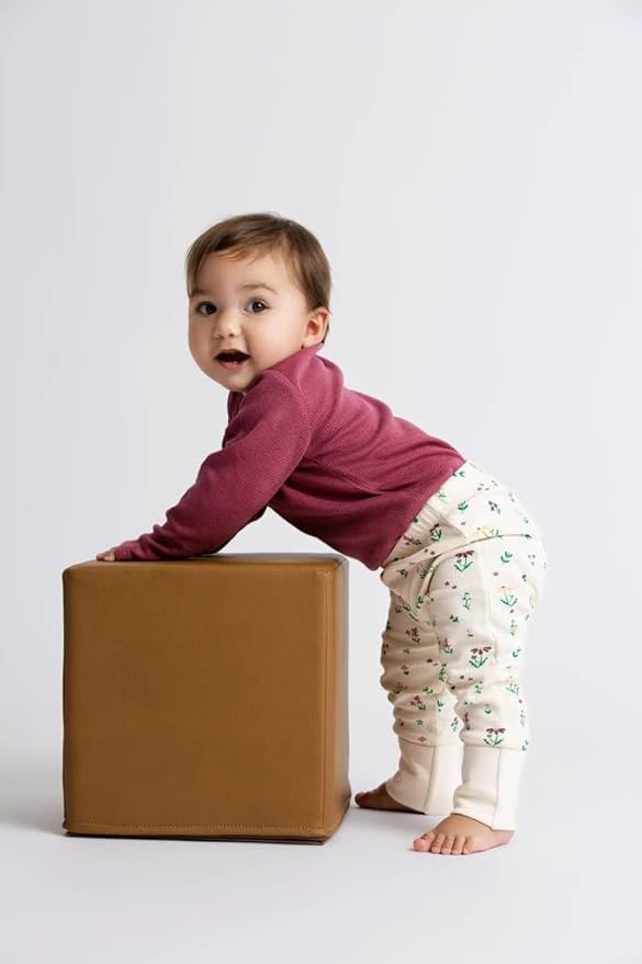 monica + andy Long Sleeve Jack & Jill Bodysuit, Organic Baby Clothes for Girls & Boys, For Preemie, Newborn & Infant