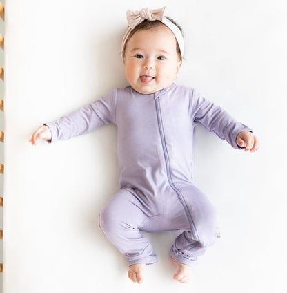 KYTE BABY Unisex Rayon Made From Bamboo Zippered Rompers 0-24 Months