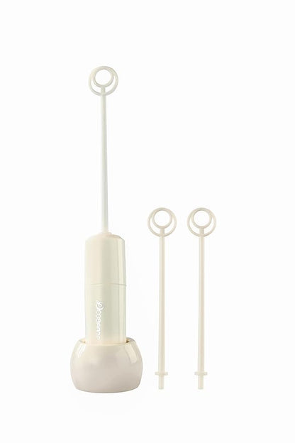 Handheld Electric Baby Formula Mixer,Electric Milk Frothers,Handheld Drink Mixer(Beige)