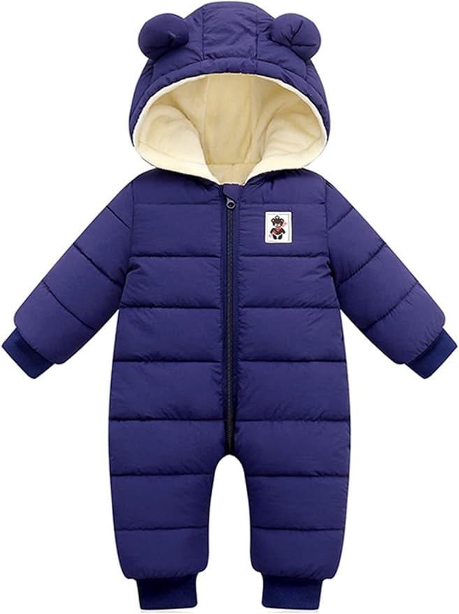 Newborn Snowsuit Baby's Romper Jumpsuit Winter Coats Warm Down Coat Cute Padded Windproof Onesie for infant girls boys