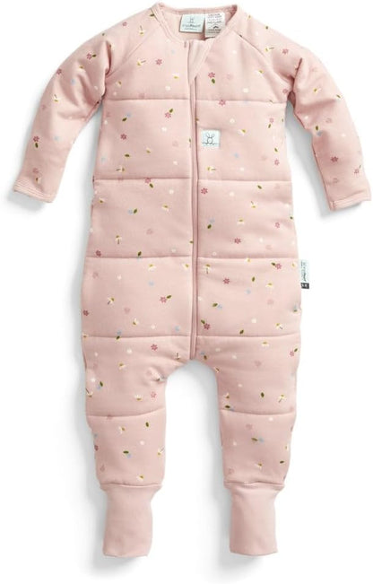 ergoPouch Sleep Onesie 2.5 TOG – Warm Baby Romper & Sleep Layer with Full-Zip, Guarding Against Blankets, Breathable & Movement-Friendly, Ideal for Transitional Sleeping (4-5 Years, Daisies)