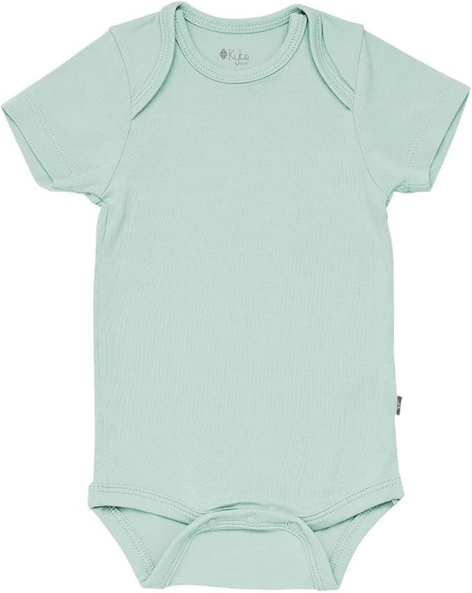 KYTE BABY Short Sleeve Unisex Baby Bodysuits, Rayon Made From Bamboo Material
