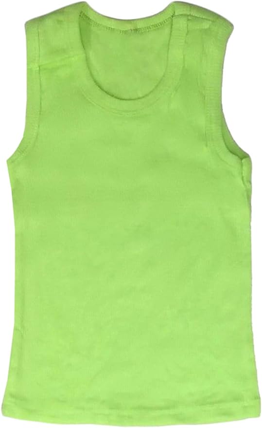 ToBeInStyle Girl's 4 Pack Ruffle Hem Cotton Tank Tops