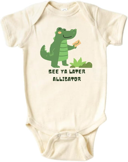 See Ya Later Alligator Baby Bodysuit, Newborn Outfit, Baby Clothes, Gift for Children