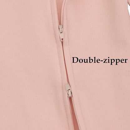 Aablexema Organic Cotton Baby Footie Pajamas with Mittens Newborn Soft Zip Sleeper