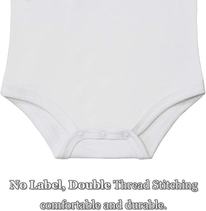 Baby Onsies 100% Cotton Short Sleeve Baby Bodysuits Solid Color Infant Bodysuits for Newborn Baby 3-Pack