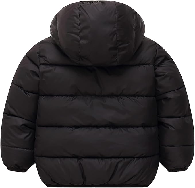 Happy Cherry Kids Boy's Girls Winter Coat Fleece Lined Thick Down Coats Puffy Jackets with Hood