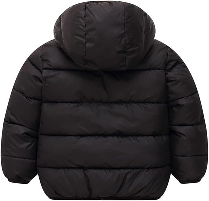 Happy Cherry Kids Boy's Girls Winter Coat Fleece Lined Thick Down Coats Puffy Jackets with Hood