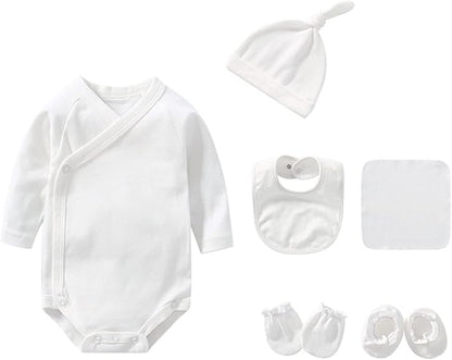 Baby Unisex Baby Cotton Layette Set Gift for Baby Boys Girls Accessories Set Newborn Essentials 0-12 Months