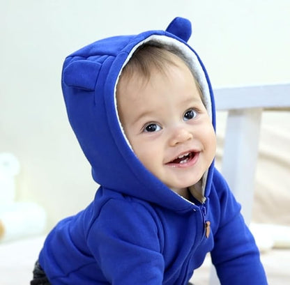 Baby Girls Boys Warm Adorable Hooded Zip Coat for Fall Spring Outerwear 3-24M Kids Jacket
