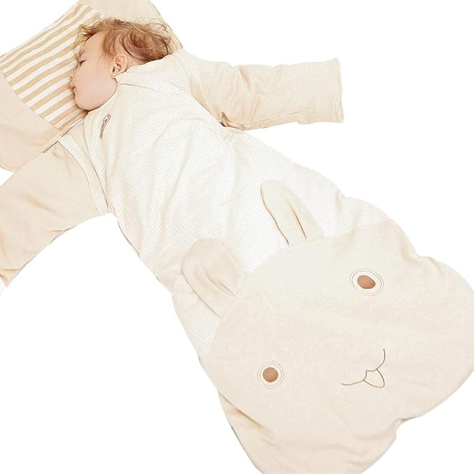 Baby Wearable Blanket Sleeping Bag Sack for Toddler Baby Girl Boy Unisex 3-Way Zipper Baby Sleep Sack, 100% Cotton TOG 2.5