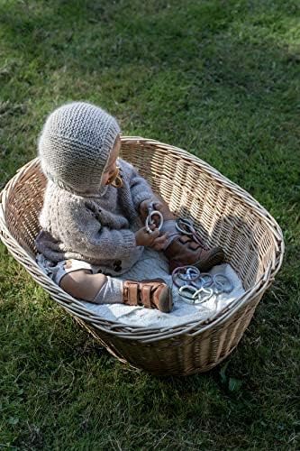 Bibs Colour Pacifier 2-Pack | BPA Free Soother, Round Nipple. Natural Rubber Latex,