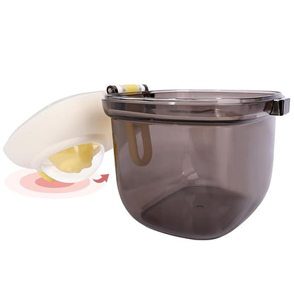 Bebamour Baby Formula Dispenser Container Portable Formula Dispenser Container with Scoop, Carry Handle and Date Maker for Travel Outdoor for Baby Infant,500ML (Coffee)