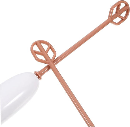 VOSAREA Electric Handheld Mixer Stirrer for Milk Powder and Drinks Extended Handle Portable Milk Frother for Juice Detachable Design Easy to Clean Mixing Wands Warm White