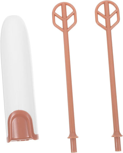 Cabilock Electric Milk Powder Mixer with Extended Rod Handheld Detachable Milk Stirrer for Formula and Drinks Portable Mixer for Blended Ingredients at Home Travel Easy to Clean