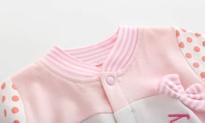 Baby One Piece Romper Soft Cotton Sleepwear Footed Jumpsuit for 0-12 Month Infant