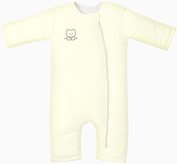 Premium Cotton Baby Sleep Sack with Legs Winter 6-12 Months 2.5 Tog, Ultra Soft Wearable Blanket Sleeping Bag Sack Easy Diaper Changing, Transitional Blanket Unisex Newborn Infant Babies Girls Boys