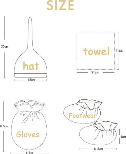 Baby Unisex Baby Cotton Layette Set Gift for Baby Boys Girls Accessories Set Newborn Essentials 0-12 Months