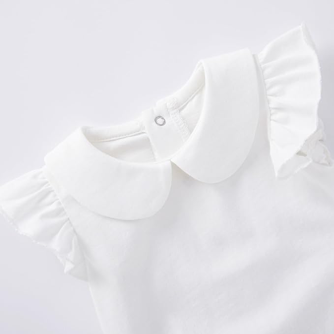 pureborn Baby Romper Bodysuits 2-Pack Unisex Soft Cotton One-Piece Outfit for Infant Boys Girls 0-24 Months