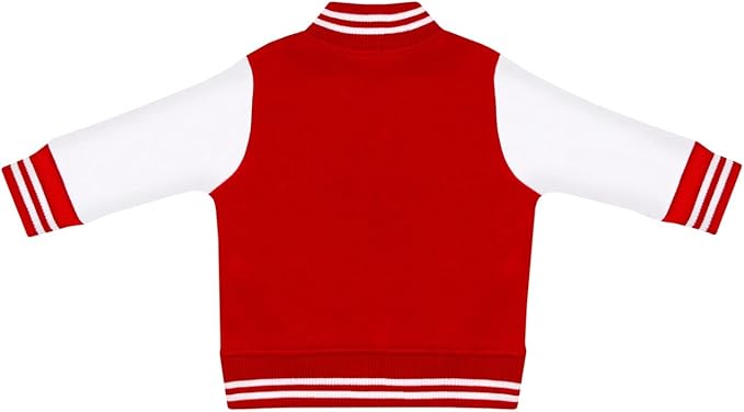 Creative Knitwear College Baby Varsity Jacket Lightweight - Team Logo, Multiple Colors, Unisex, (0 Months - 4T)
