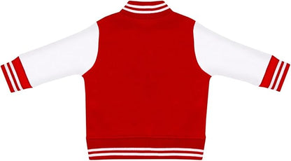 Creative Knitwear College Baby Varsity Jacket Lightweight - Team Logo, Multiple Colors, Unisex, (0 Months - 4T)