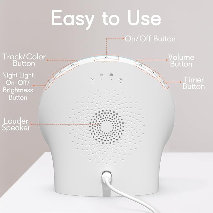 BrownNoise Electric Night Light for Baby 12 Colors Reading Lights for Indoor Use and 10 Adjustable Brightness for Baby Adult Kids