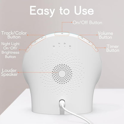 BrownNoise Electric Night Light for Baby 12 Colors Reading Lights for Indoor Use and 10 Adjustable Brightness for Baby Adult Kids