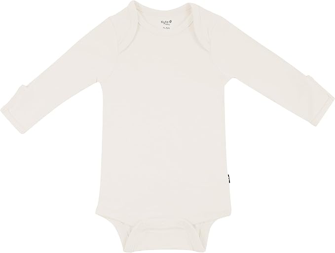 KYTE BABY Soft Bamboo from Rayon Long Sleeve Unisex Bodysuit, 0-24 Months