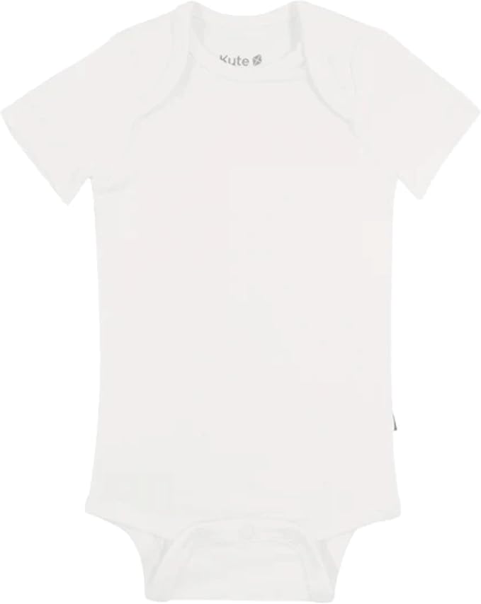 KYTE BABY Short Sleeve Unisex Baby Bodysuits, Rayon Made From Bamboo Material