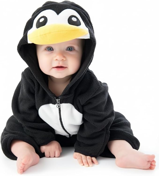 Cuddle Club Fleece Baby Bunting Bodysuit with Hood, Convertible Mittens & Booties, Car Seat Friendly, Soft & Warm, Easy Zip