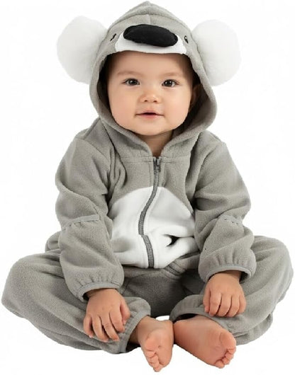 Cuddle Club Fleece Baby Bunting Bodysuit with Hood, Convertible Mittens & Booties, Car Seat Friendly, Soft & Warm, Easy Zip