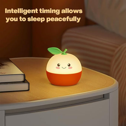 Tangerine Night Light,Cute Orange Sleep Light,Night Light for Kids,Charming lamp Decoration for Children's Rooms, Delightful Gifts for Baby Boys and Girls, Christmas Presents