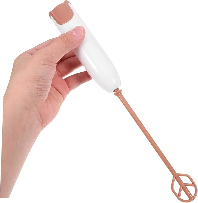 Zerodeko Electric Milk Powder Mixer Handheld Stirrer with Extended Rod Battery Operated Portable Mixer for Formula Shakes Versatile Drink Blender Tool