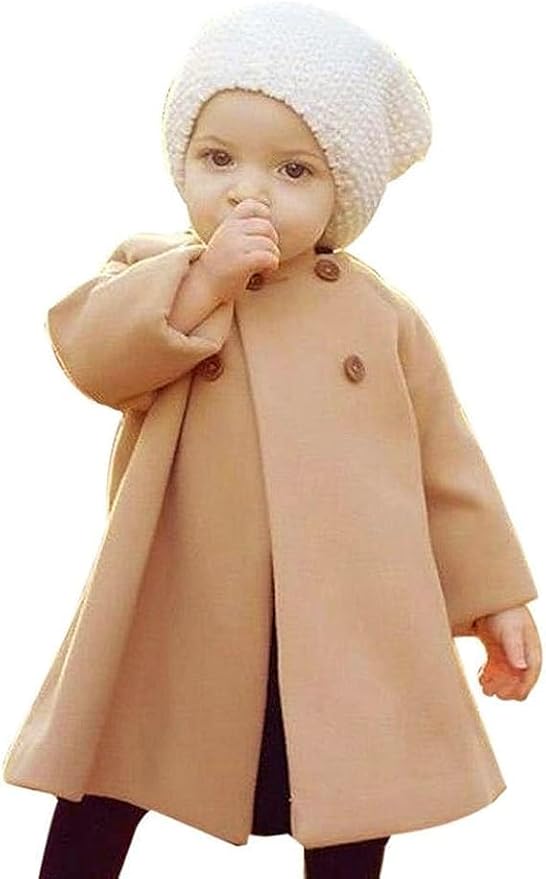 Baby Coats Fall Winter Kid Baby Girl Cloak Button Jacket Clothes Baby Outwear Clothes