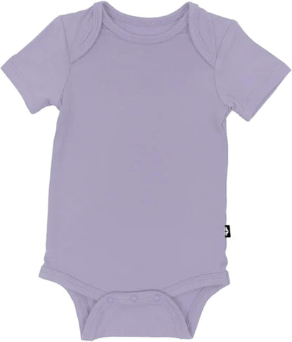 KYTE BABY Short Sleeve Unisex Baby Bodysuits, Rayon Made From Bamboo Material