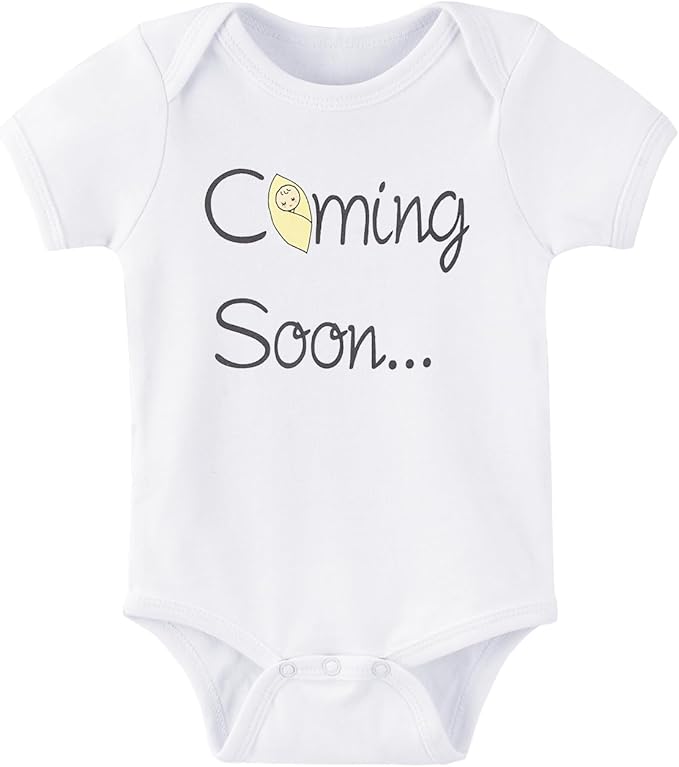 Cnins Newborn Baby Bodysuit - Pregnancy Announcement & Infant Loss Gift, Coming Soon & Rainbow Design Coming Home Outfit